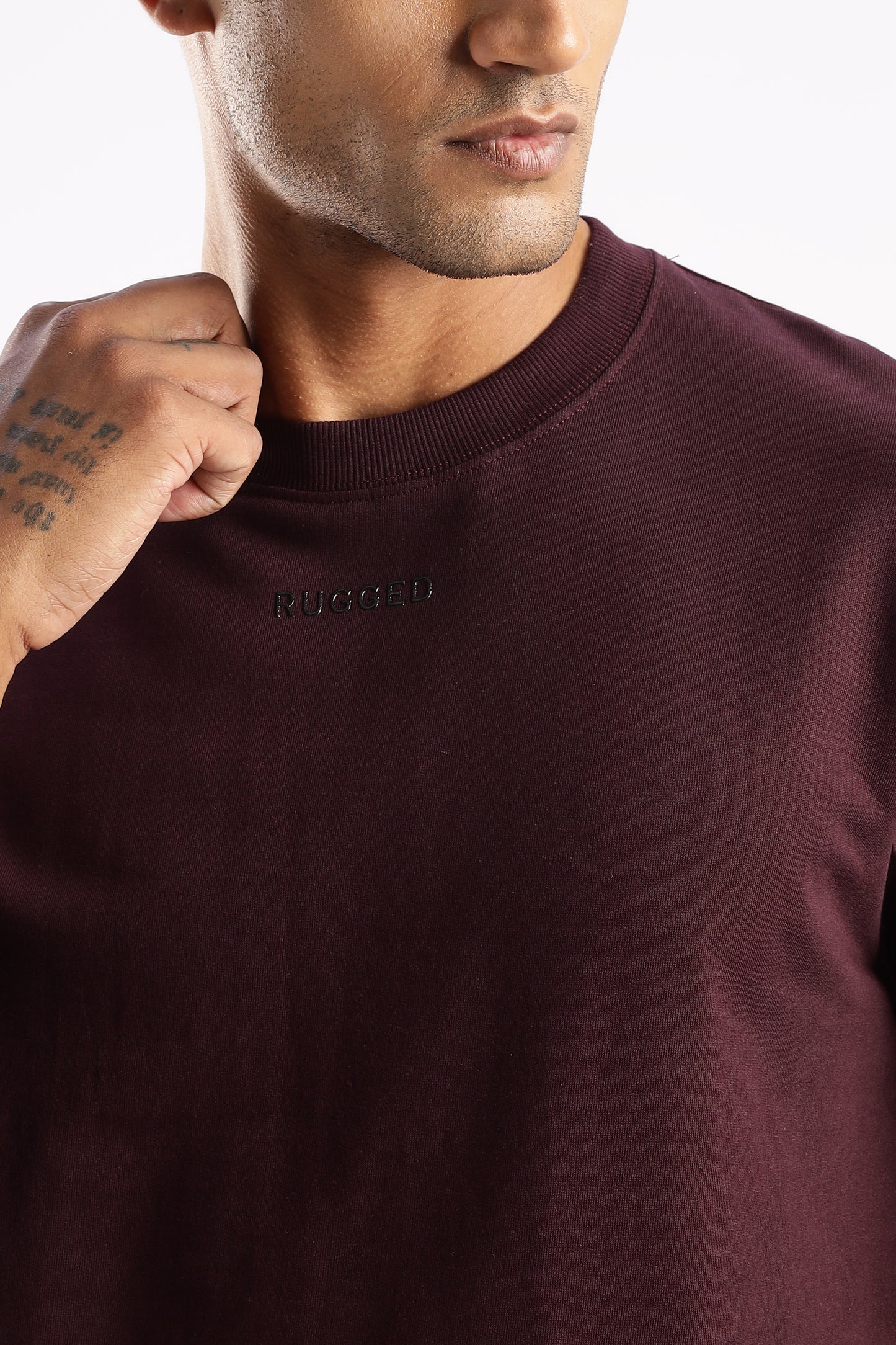 Men’s Crimson Peak tee with structured silhouette and minimal chest print detail