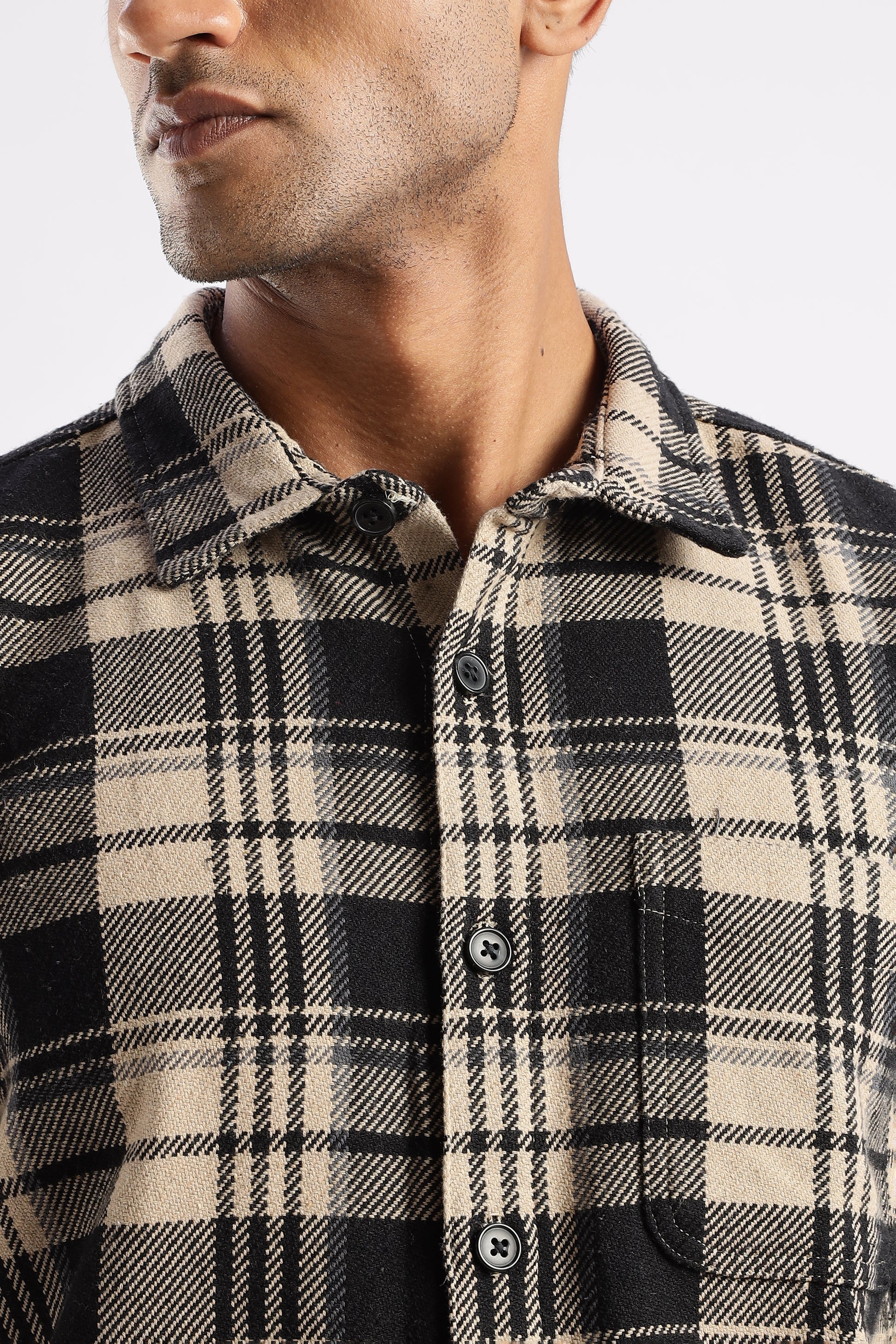 Desert Dune Cotton Flannel Fabric – Premium Mens Flannel Shirt