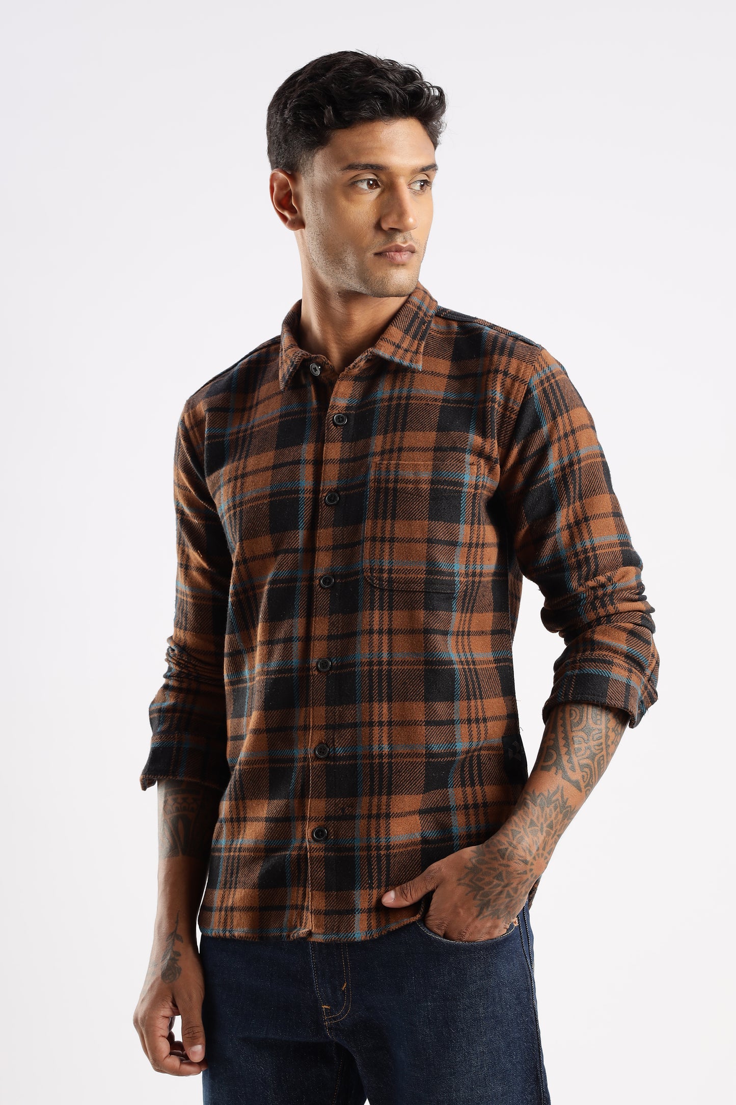 Flannel Shirt Jacket Style – Timberland Rust Mens Flannel Shirt