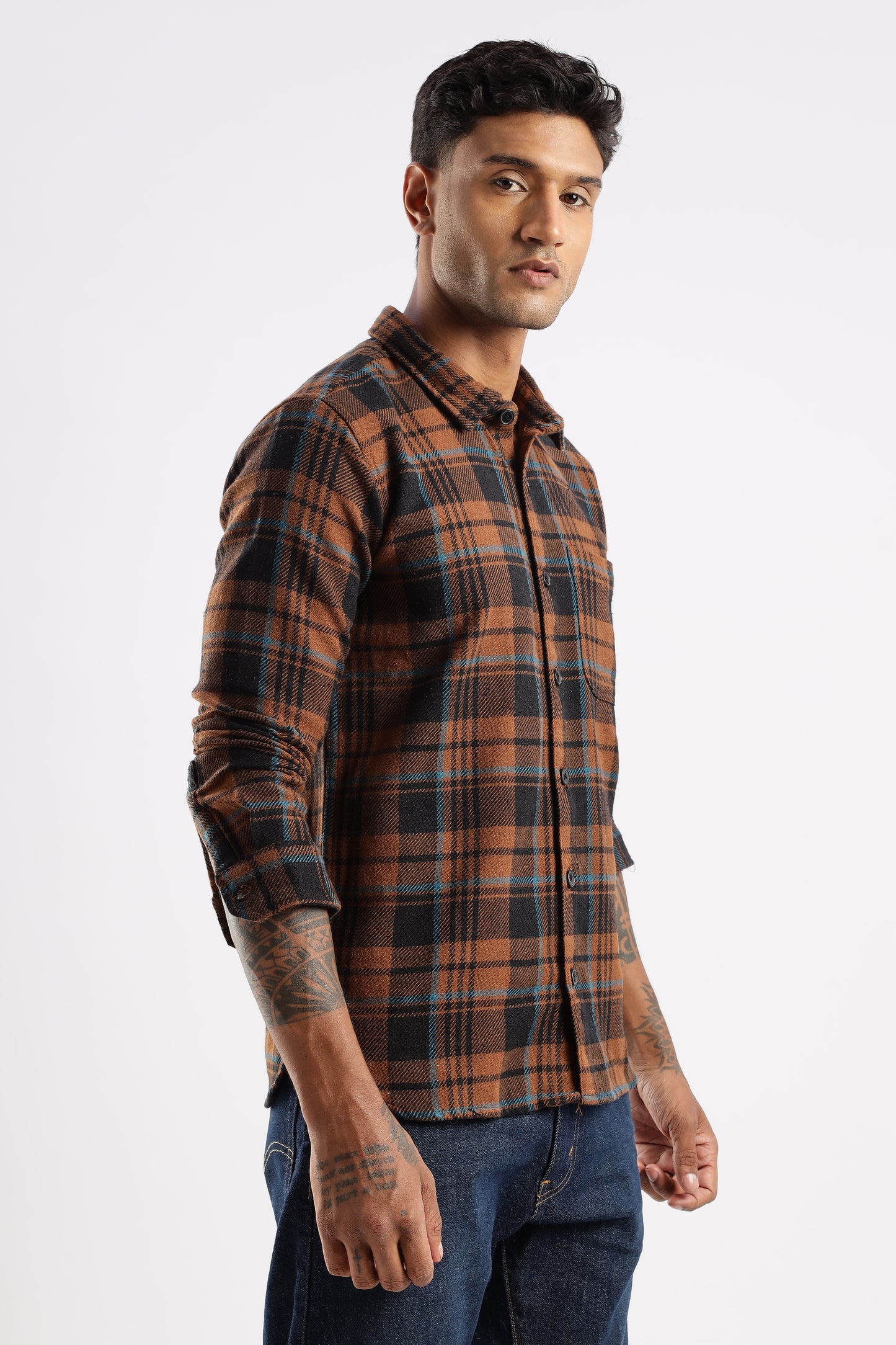 Flannel Shirt Jacket Style – Timberland Rust Mens Flannel Shirt