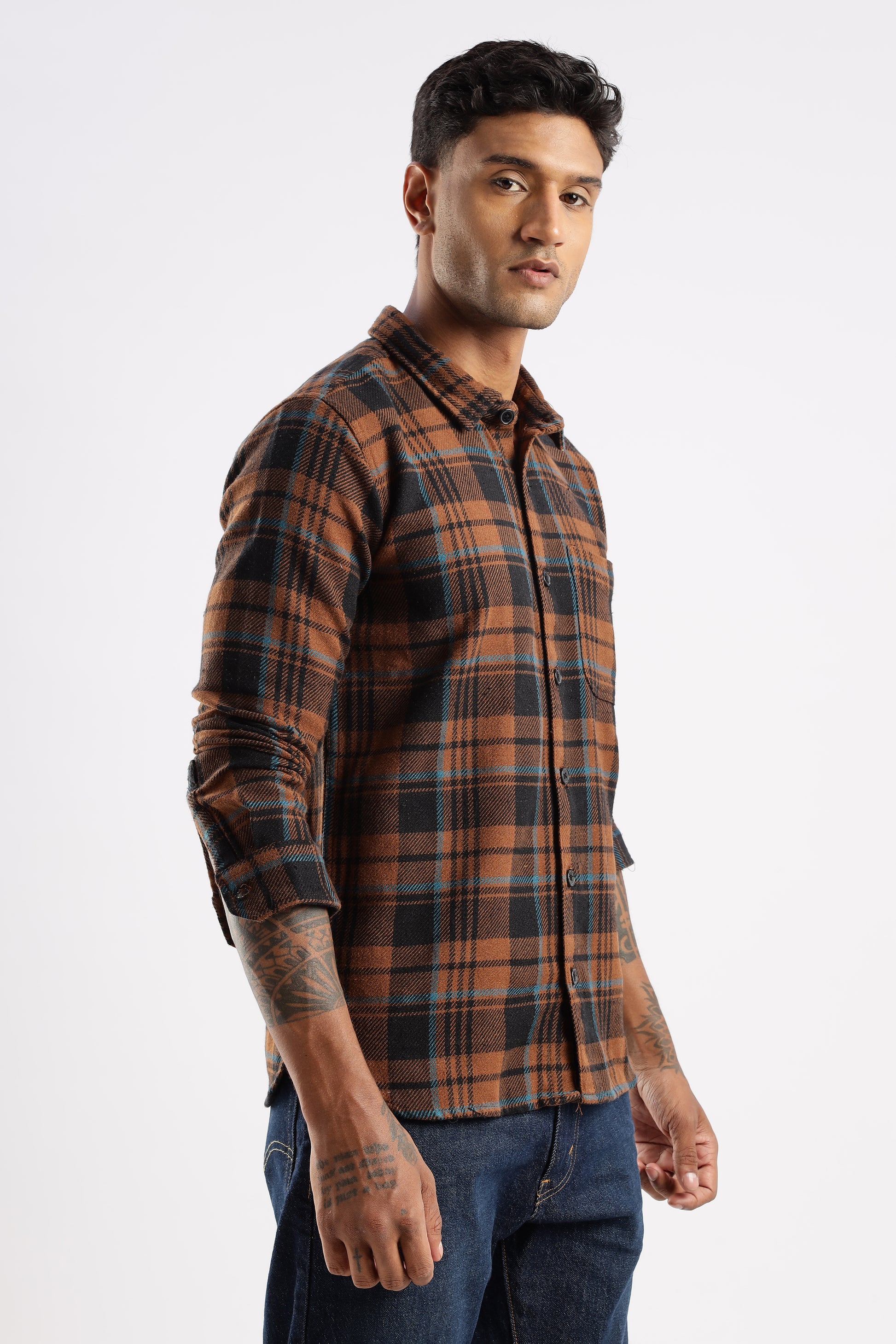 Flannel Shirt Jacket Style – Timberland Rust Mens Flannel Shirt