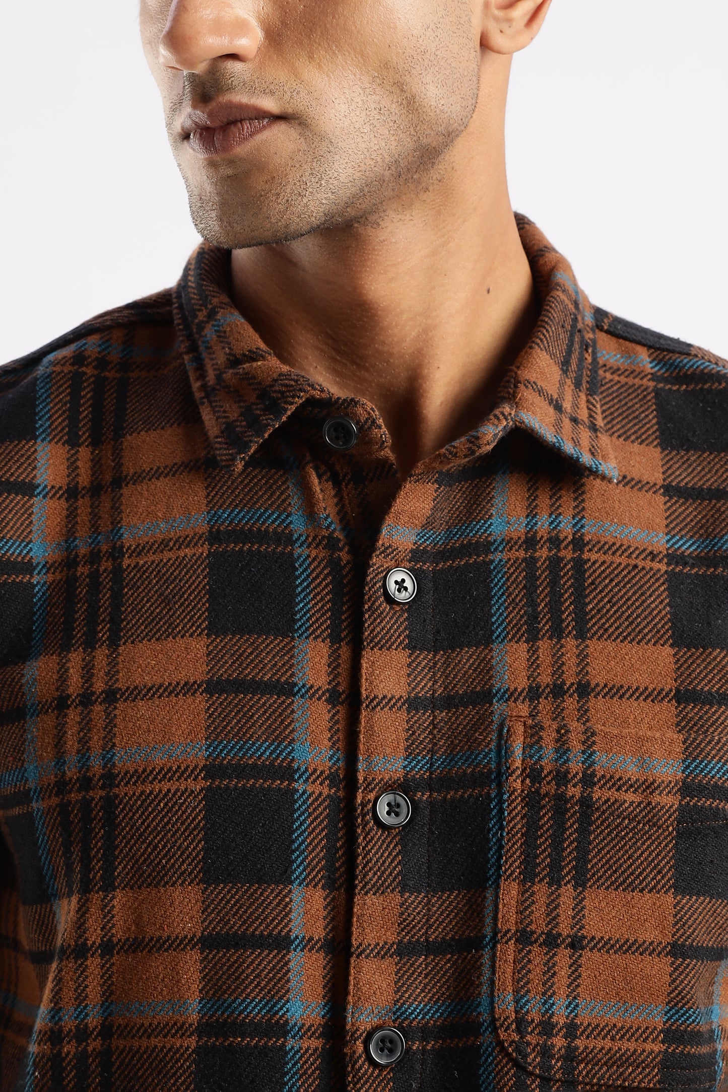 Premium Cotton Flannel Fabric – Timberland Rust Explorer Flannel Shirt