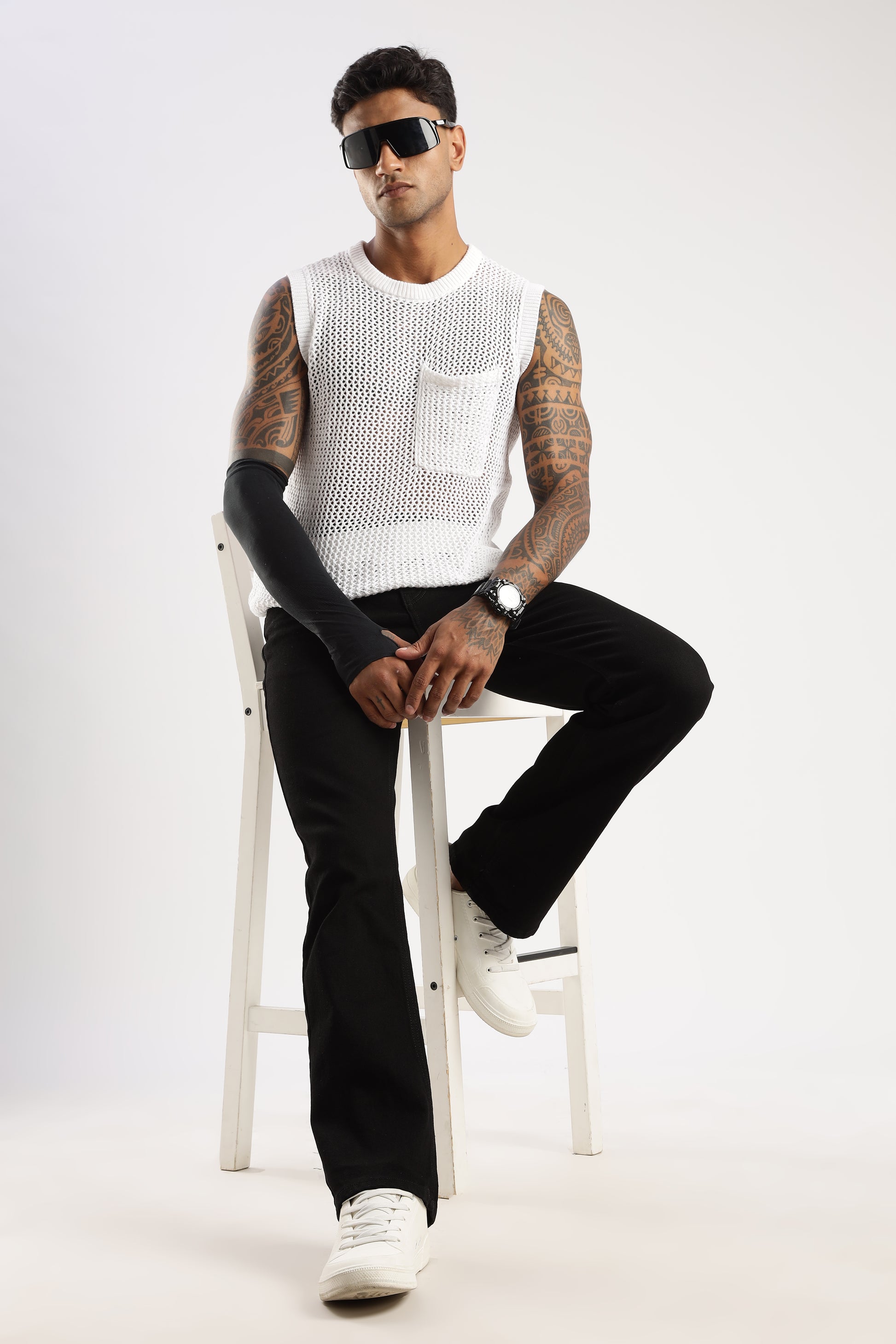 RUGGED Sleek Bootcut Fit Jeans in Shadow Trail styled for rugged casual wear