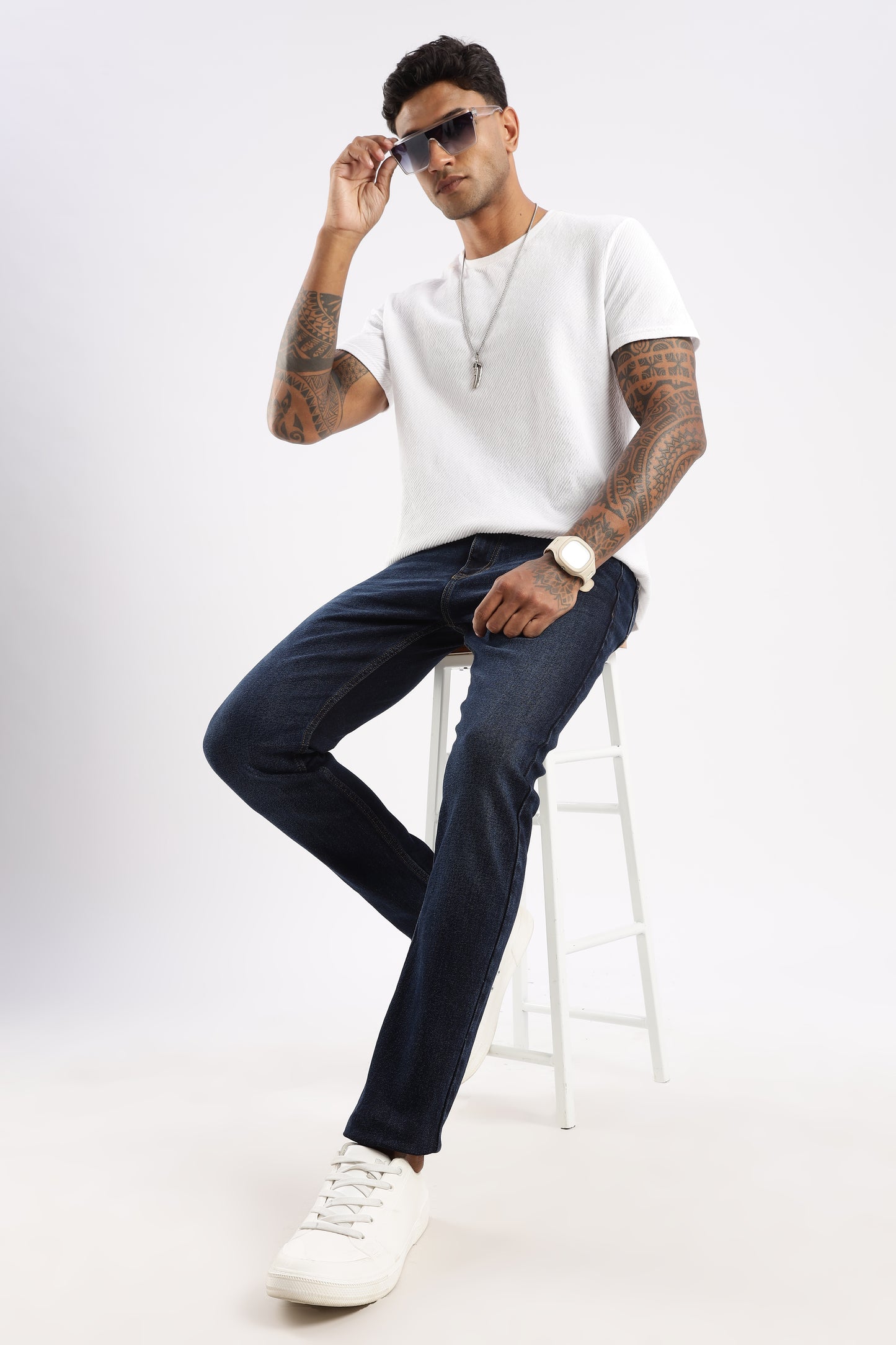 RUGGED denim in Steel Wave wash built for movement, comfort, and durability